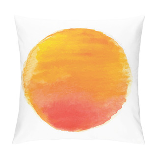 Personality  Watercolor Sun, Vector Illustration Pillow Covers