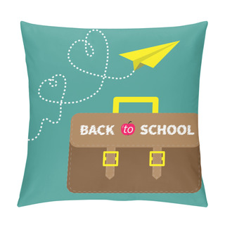 Personality  Schoolbag Briefcase And Paperplane Pillow Covers