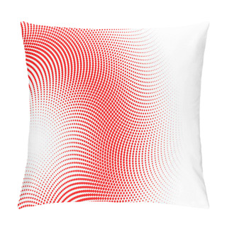Personality  Abstract Red Dotted Motion Background Pillow Covers