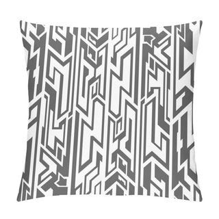 Personality  Monochrome Tribal Seamless Pattern Pillow Covers