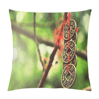 Personality  Old Chinese Coins Souvenir Pillow Covers