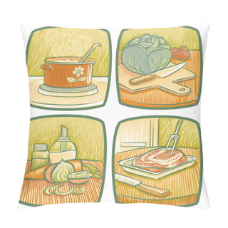 Personality  Pots And Pans Pillow Covers