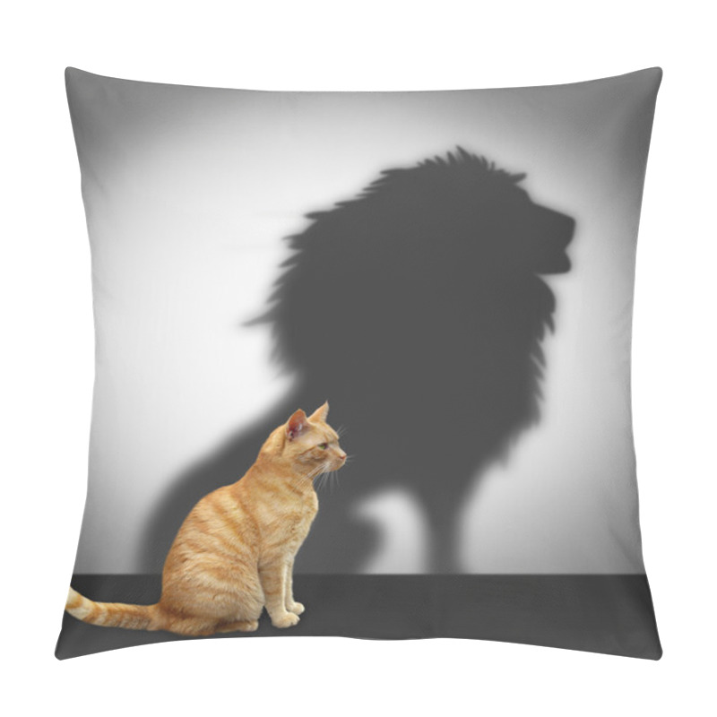 Personality  Cat with lion shadow pillow covers