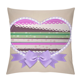 Personality  Vector Colorful Hearts,  Vector Illustration   Pillow Covers