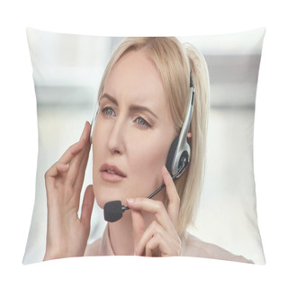 Personality  Service Support Operator Cant Hear A Client. Pillow Covers