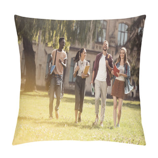 Personality  Multicultural Students In Park Pillow Covers