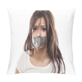Personality  Self-adhesive Tape Over Mouth Pillow Covers
