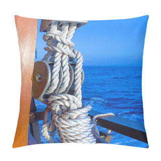 Personality  Sailing Boat Rigs: Rope And Knots Pillow Covers