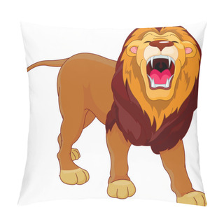 Personality  Roaring Lion Pillow Covers