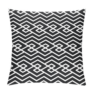 Personality  Monochrome  Geometric Seamless Pattern. Pillow Covers
