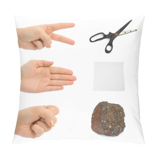 Personality  Scissors, Paper, Stone - Hands Pillow Covers