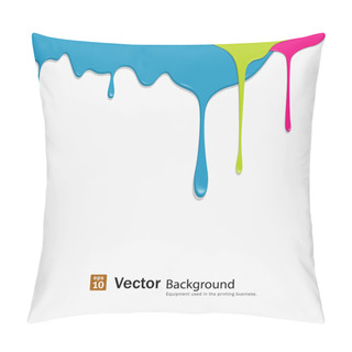 Personality  Paint Colorful Dripping Background Pillow Covers