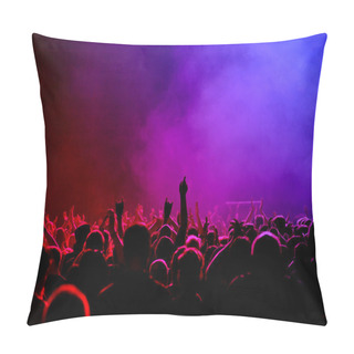 Personality  Red-Pink-Blue Light And Concert Crowd Pillow Covers