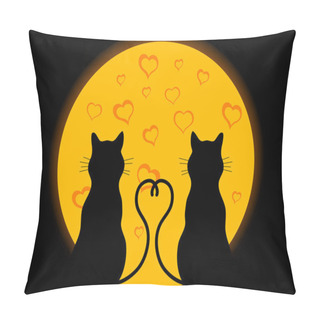 Personality  Cats In Love Pillow Covers