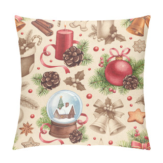Personality  Watercolor Christmas Decorations Pillow Covers