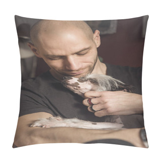 Personality  Love Between A Man And His Dog Pillow Covers
