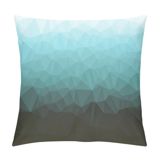 Personality  Abstract Background With Bright Blue Poly Pattern Pillow Covers