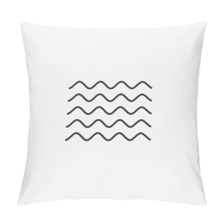 Personality  Wave Water Icon Pillow Covers