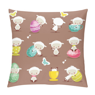Personality  Cute Easter Character Set Pillow Covers