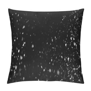 Personality  Particles Overlay On Black Background Pillow Covers