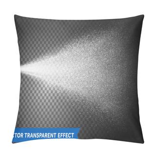 Personality  Water Spray Mist Of Atomizer. Vector Light Dispersion Effect Pillow Covers