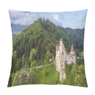 Personality  Medieval Bran Castle. Brasov Transylvania, Romania Pillow Covers