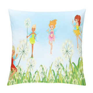 Personality  Fairies In The Garden Pillow Covers