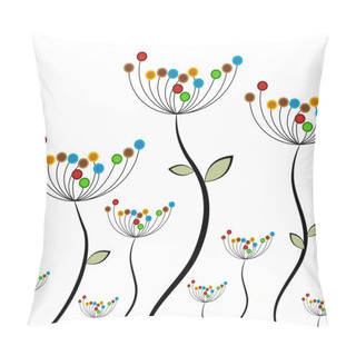 Personality  Abstract Flower Field Pillow Covers
