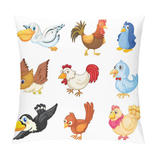 Personality  Collection Of Birds Pillow Covers