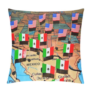 Personality  Conflict On The American-Mexico Border Of The United States Is A Serious Issue..  Pillow Covers