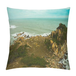 Personality  Beautiful Sea With Waves And Mountains Pillow Covers