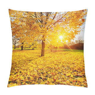 Personality  Sunny Autumn Foliage Pillow Covers