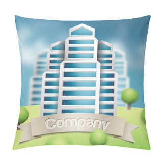 Personality  Vector Of Graphical Urban Cityscape Pillow Covers