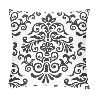 Personality  Damask Seamless Pattern For Design. Vector Illustration Pillow Covers