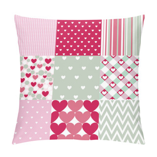 Personality  Seamless Patterns Valentines Day Pillow Covers