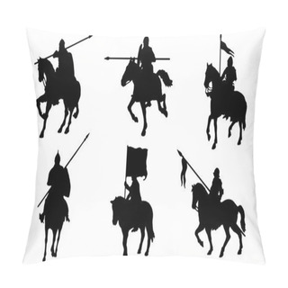 Personality  Knight Horse Silhouettes Pillow Covers