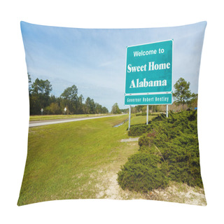 Personality  Alabama State Sign Pillow Covers