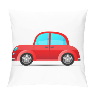 Personality  Red Car, Vector Pillow Covers