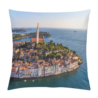 Personality  Aerial Shoot Of Rovinj, Croatia Pillow Covers