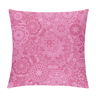 Personality  Flower Ethnic Seamless Design Lace Pattern Mandala. Pillow Covers
