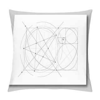 Personality  Golden Ratio Section Abstract Pillow Covers