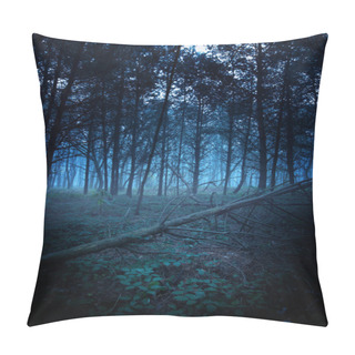 Personality  Trees In  Early Morning Pillow Covers