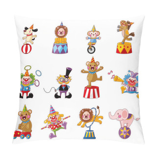 Personality  Cartoon Happy Circus Show Icons Collection Pillow Covers