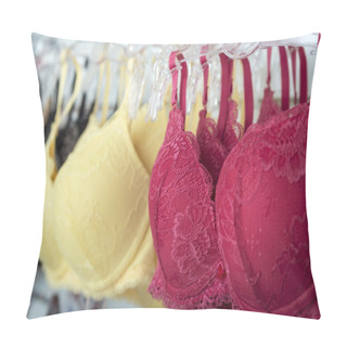 Personality  Yellow And Red Bra Pillow Covers