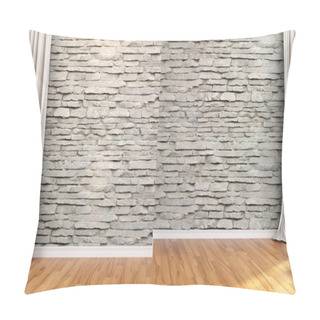 Personality  Empty Bright Interior . 3D Render Pillow Covers