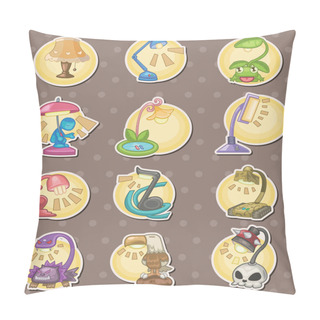 Personality  Cartoon Lamps Stickers Pillow Covers