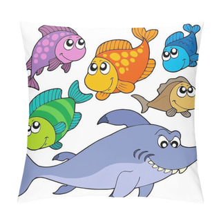 Personality  Various Cartoon Fishes Collection Pillow Covers