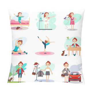 Personality  Free Time Schedule Pillow Covers
