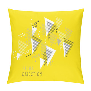 Personality  Dynamic And Direction Geometric  Concept  Pillow Covers