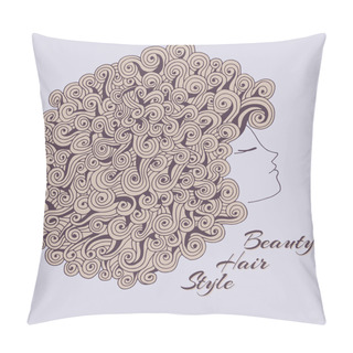 Personality  Curly Girl Pillow Covers